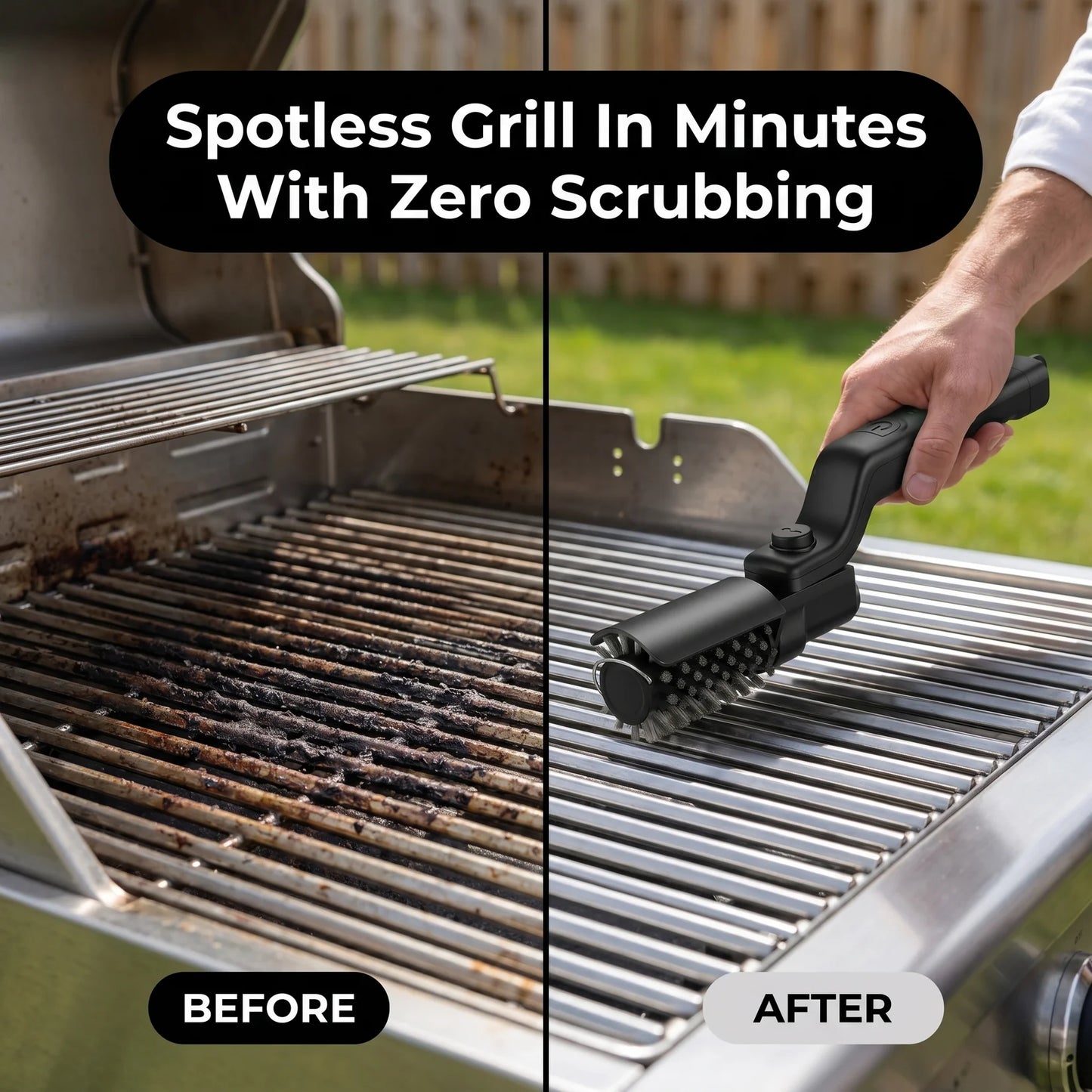 Electric grill brush