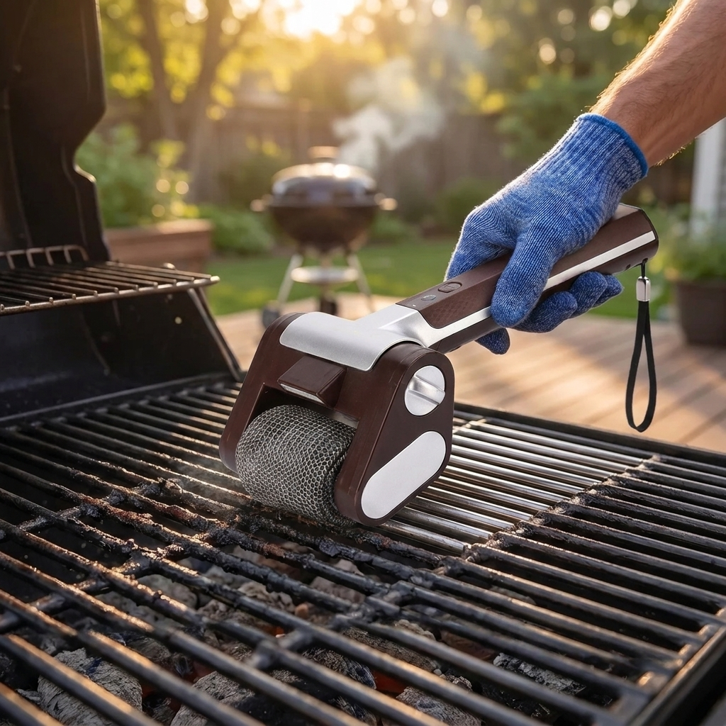Bristle-Free Electric Grill Brush