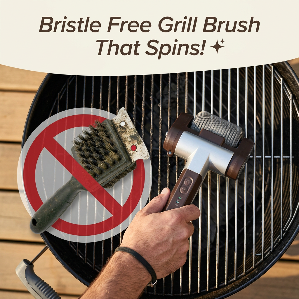 Bristle-Free Electric Grill Brush